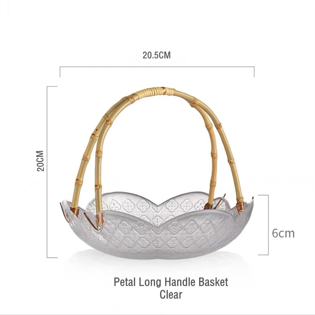 Charlie bamboo weaving glass basket