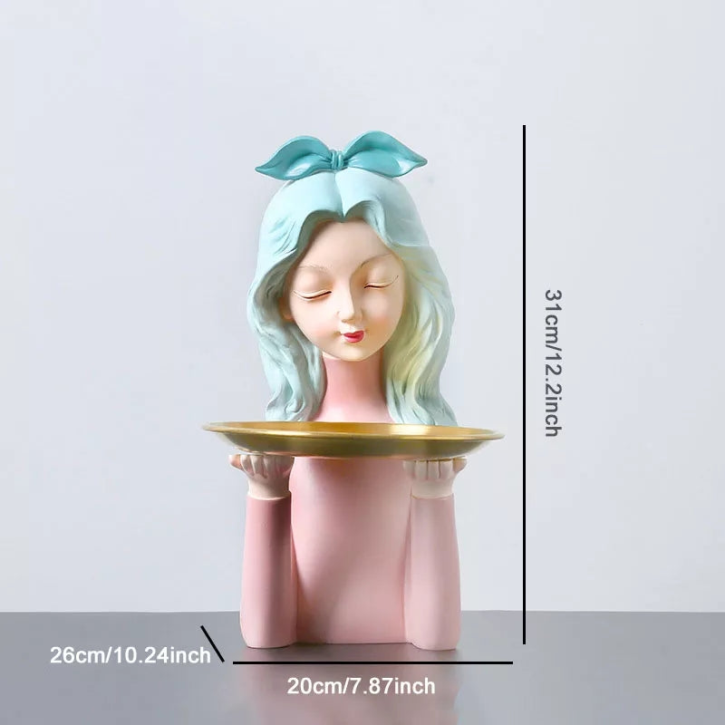 Honoka lady with tray