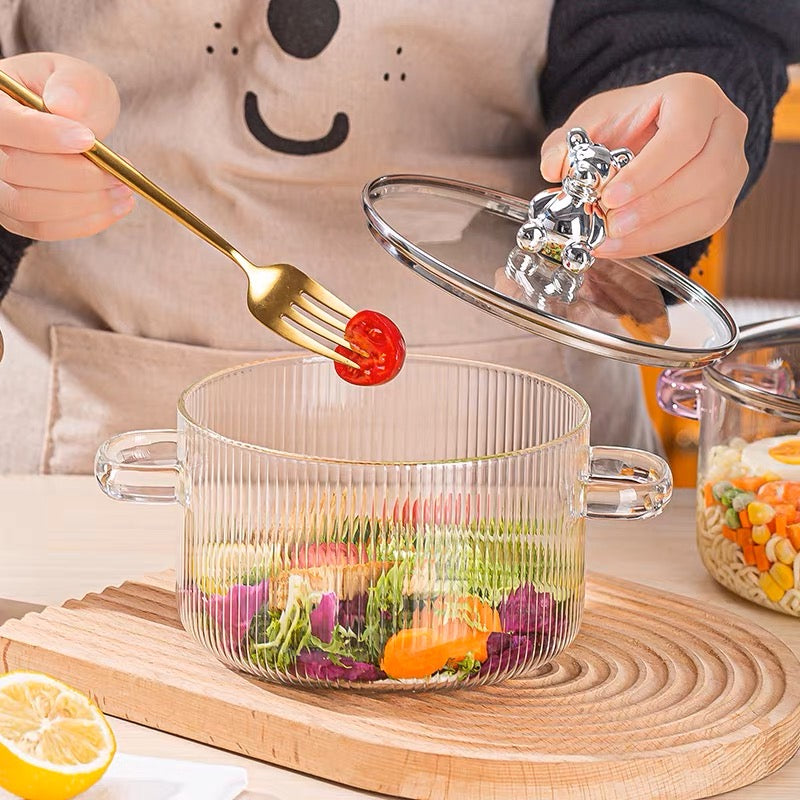 Keena glass cooking pot