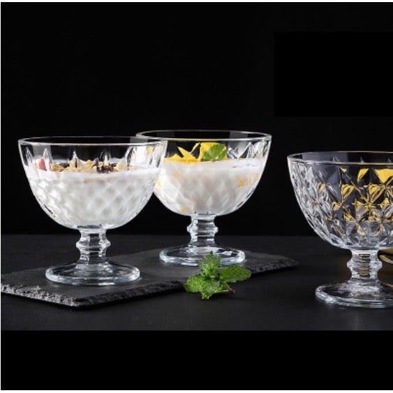 Via 6pc-dessert goblet