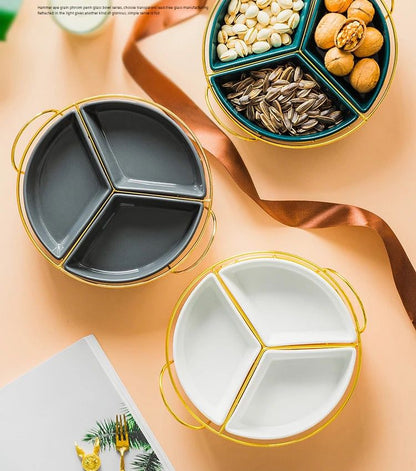 Teo Round Snack Tray