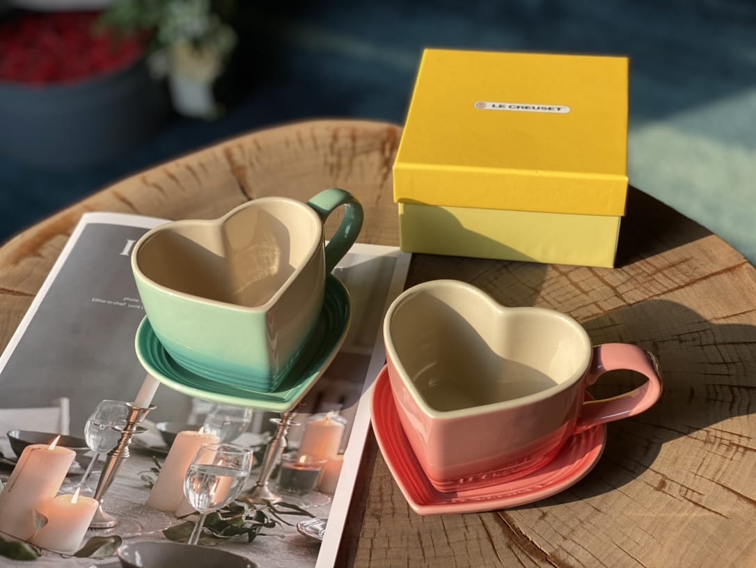 LC heart cup and saucer