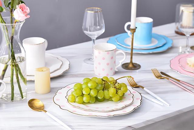Pinky 2 piece Dinnerware Set