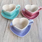 LC heart cup and saucer