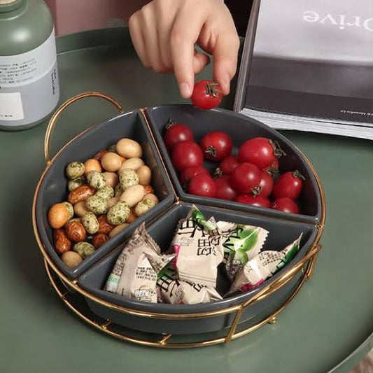 Teo Round Snack Tray