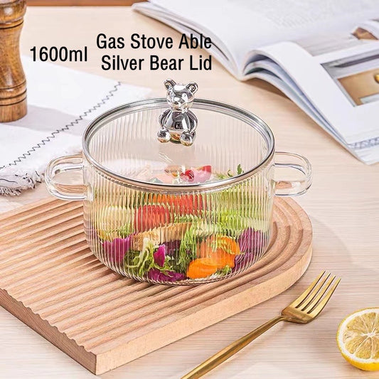 Keena glass cooking pot