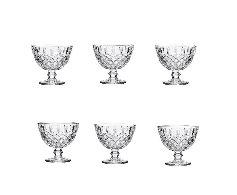 Via 6pc-dessert goblet
