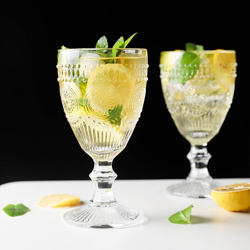 Sunflower drinking glass